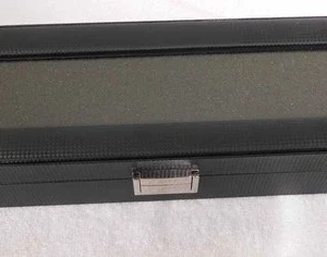 Mantello Watch Box 6 Slot NEW Carbon Fiber Case With Glass Top